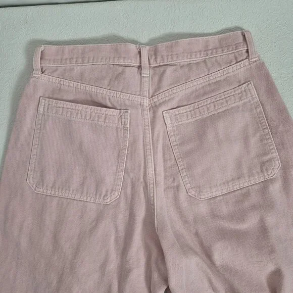 Universal Thread Womens 10 Pink High Rise Easy Barrel Cotton Zip Up Jeans Pants - Picture 10 of 15